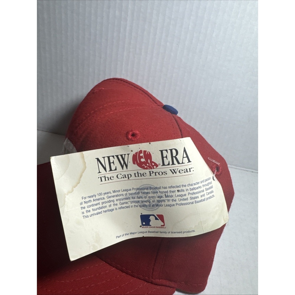 Vtg 80s New‎ With Tags MILB New Era Hat Pro Model Reading Phillies Wool SnapBack - Picture 4 of 11